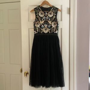 Needle & Thread Embroidered Cocktail Dress